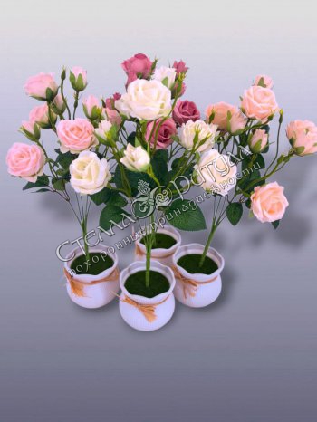 Букет Розы с бутонами оптом в магазине ритуальных товаров