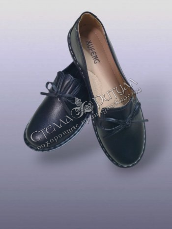 Туфли женские "Бантик" оптом в магазине ритуальных товаров