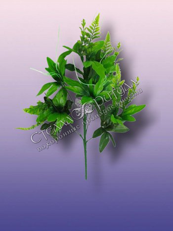 Подбукетник Папоротник с осокой (7 голов) оптом в магазине ритуальных товаров