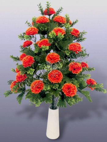 Букет Гвоздики "ВЕНЛОК" (36 голов) оптом в магазине ритуальных товаров