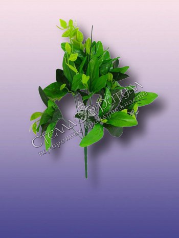 Подбукетник Лист лавра с пластиковыми добавками (11 голов) оптом в магазине ритуальных товаров