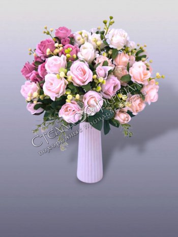 Букет Розочек с барбарисом оптом в магазине ритуальных товаров