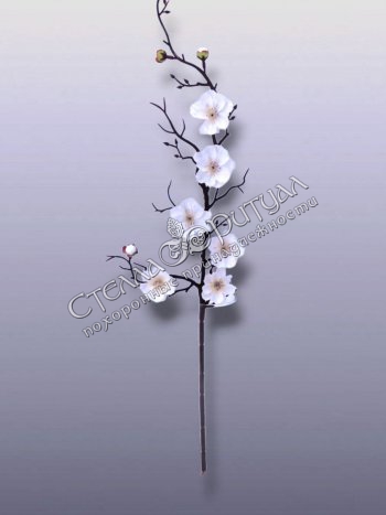 Ветка Сакуры белой (60 см) оптом в магазине ритуальных товаров