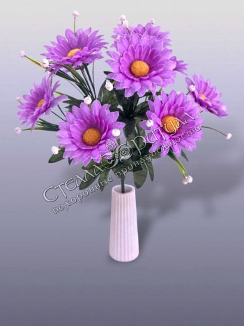 Букет Ромашки "Паладин" оптом в магазине ритуальных товаров