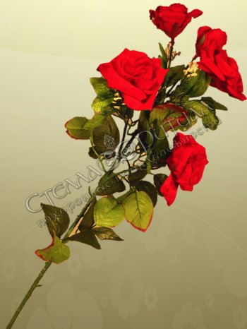 Ветка розы (70 см) оптом в магазине ритуальных товаров