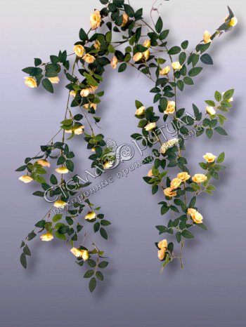 Лиана с мелкими розочками оптом в магазине ритуальных товаров