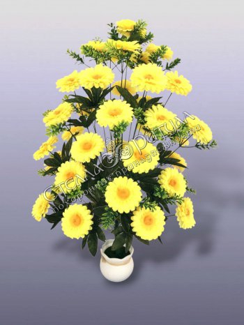 Букет Ромашек желтых (36 голов) оптом в магазине ритуальных товаров