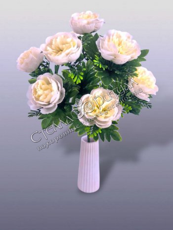 Букет Пионов "Сима" оптом в магазине ритуальных товаров