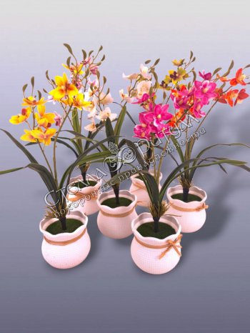 Букет Орхидеи латексной оптом в магазине ритуальных товаров