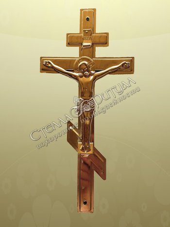 Крест "ЭТЕЙСКИЙ" металлизированный оптом в магазине ритуальных товаров