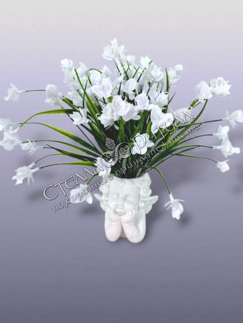 Куст "Мшанка шиловидная"белая оптом в магазине ритуальных товаров