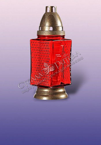 Лампада "КРЕСТ" (26 см) оптом в магазине ритуальных товаров