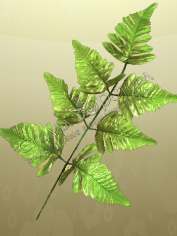 Зелень Лист "крапива", тканевый (7 листов) 52 сантиметров оптом в магазине ритуальных товаров