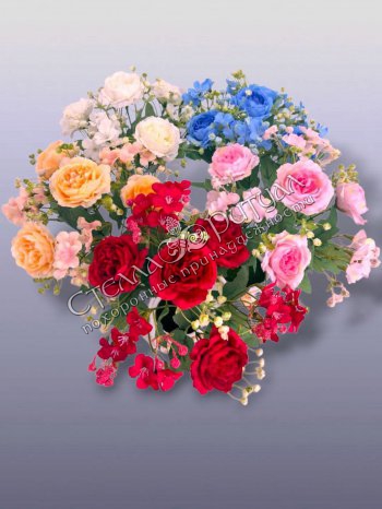 Букет Мелкоцвета № 19 оптом в магазине ритуальных товаров